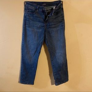 straight ankle bluejeans